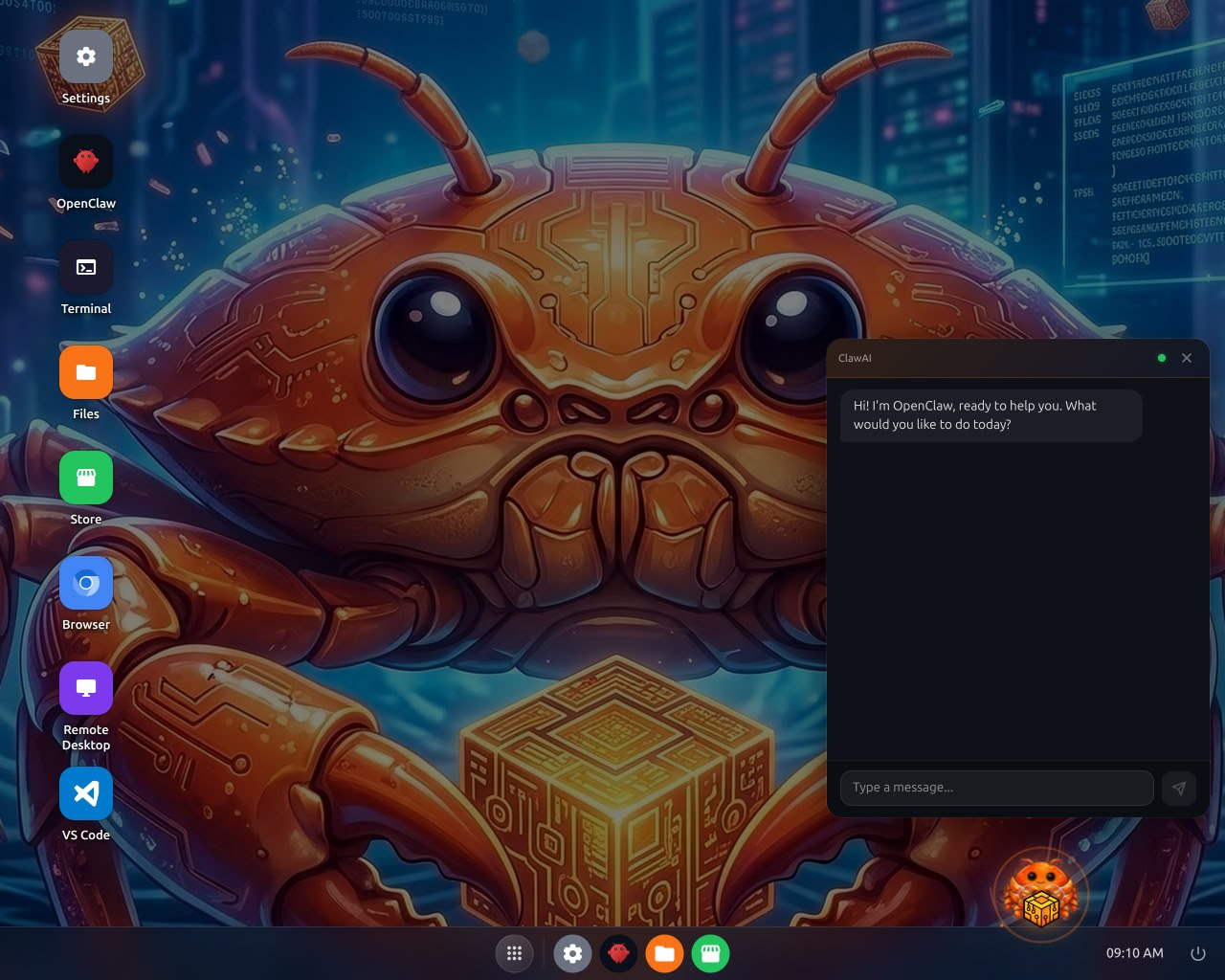 ClawBox Web OS Desktop